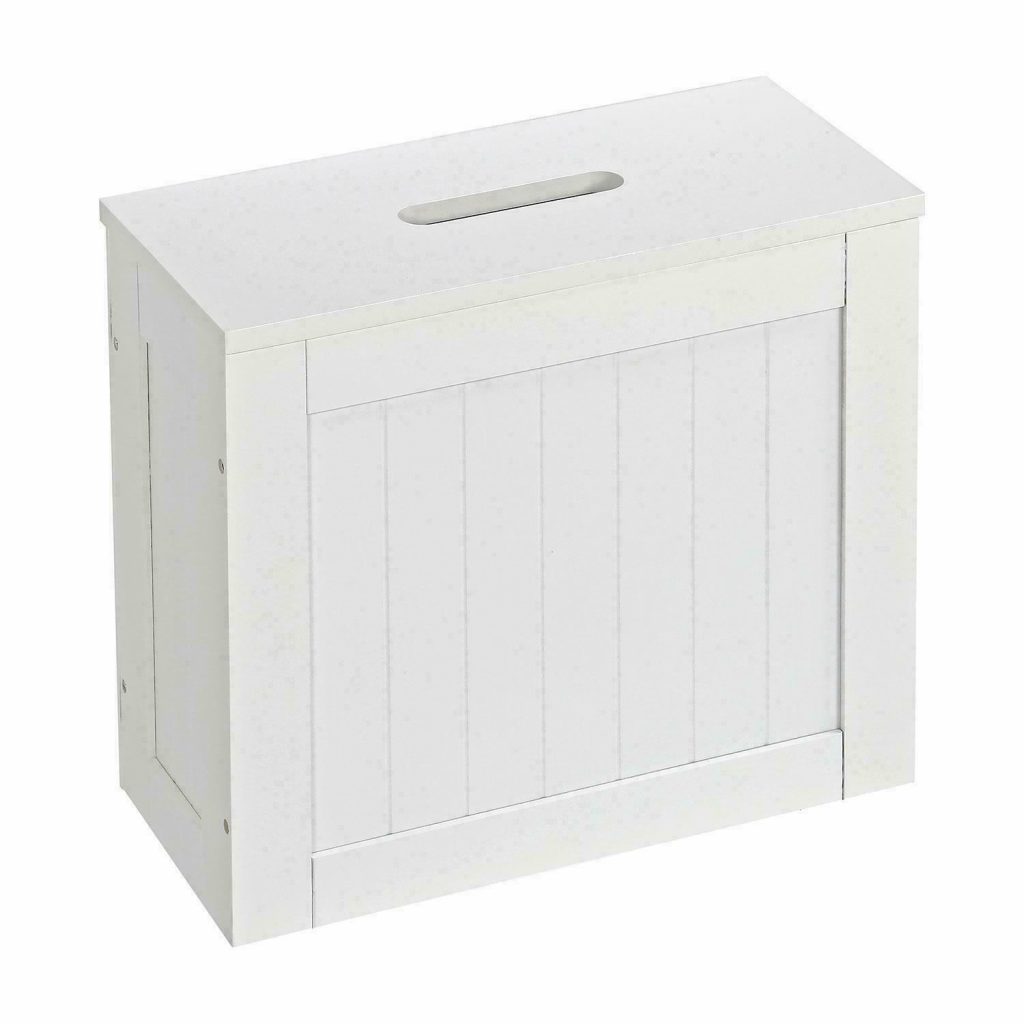 Multipurpose Wooden Bathroom Storage Unit White York Shire
